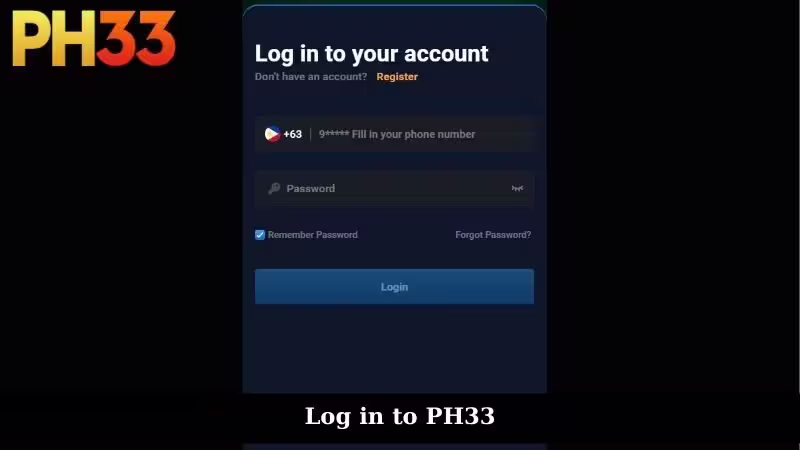 Log in to PH33