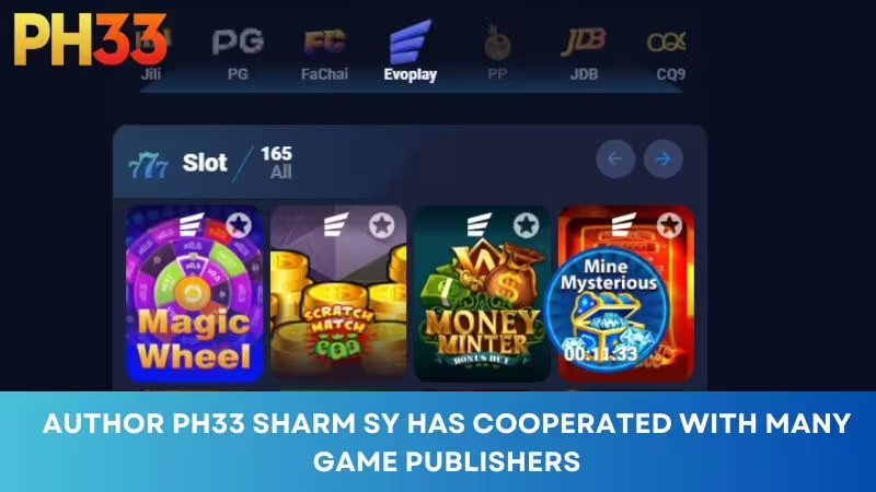 PH33 author Sharm Sy has cooperated with many game publishers