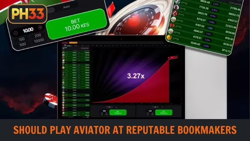 Prioritize booking the entire Aviator playing experience at a reputable bookmaker
